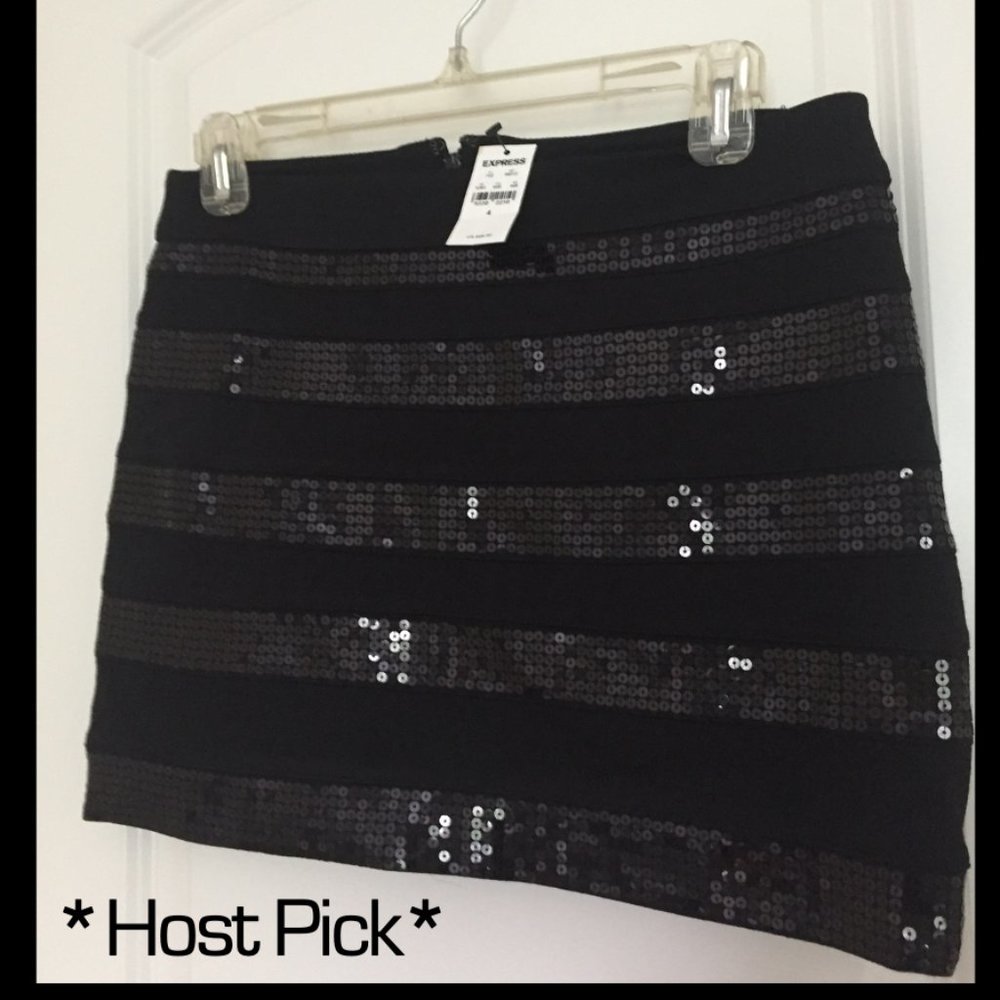 NWT! *HP* Party Time! Express Sequin Mini Skirt